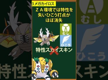 【ポケモン】ZAでもポンコツなメガシンカ3選