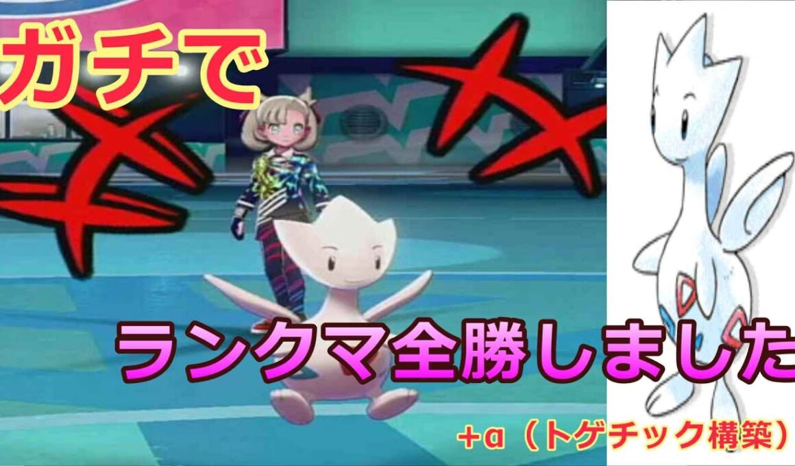 このトゲチックでランクマガチ全勝しました！かわいくて強くて罪！！【ポケモン剣盾】