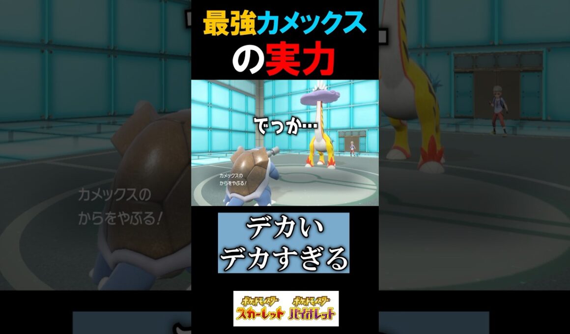 これが最強カメックスの実力だぁ…！【ポケモンSV 切り抜き】#Shorts