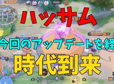 全一ハッサムがアプデの強化でどれくらい変わるのかを徹底解説！の巻【ポケモンユナイト】【詳細解説1019】
