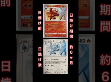 【日焼け】ニャヒート ポケモンカード #日焼け #ポケカ #ポケモンカード