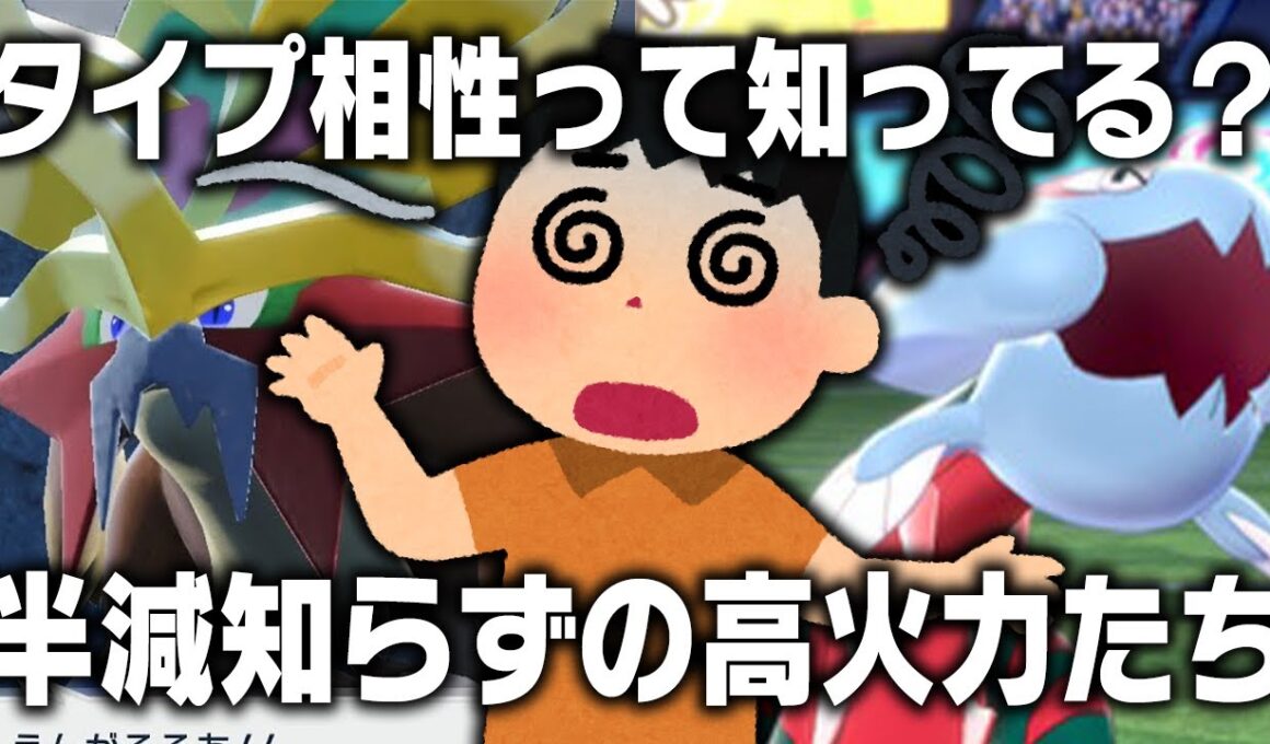 【脳筋】タイプ相性をご存じでない⁉️火力MAXポケモン３選