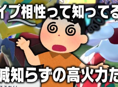 【脳筋】タイプ相性をご存じでない⁉️火力MAXポケモン３選