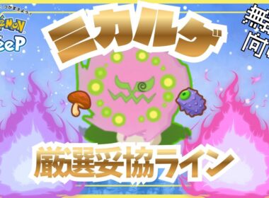 【ポケモンスリープ】 無課金向けミカルゲ厳選妥協ライン まさかのキノコ回収最強ポケモン！カボチャも回収できるが厳選するべきなのか！？