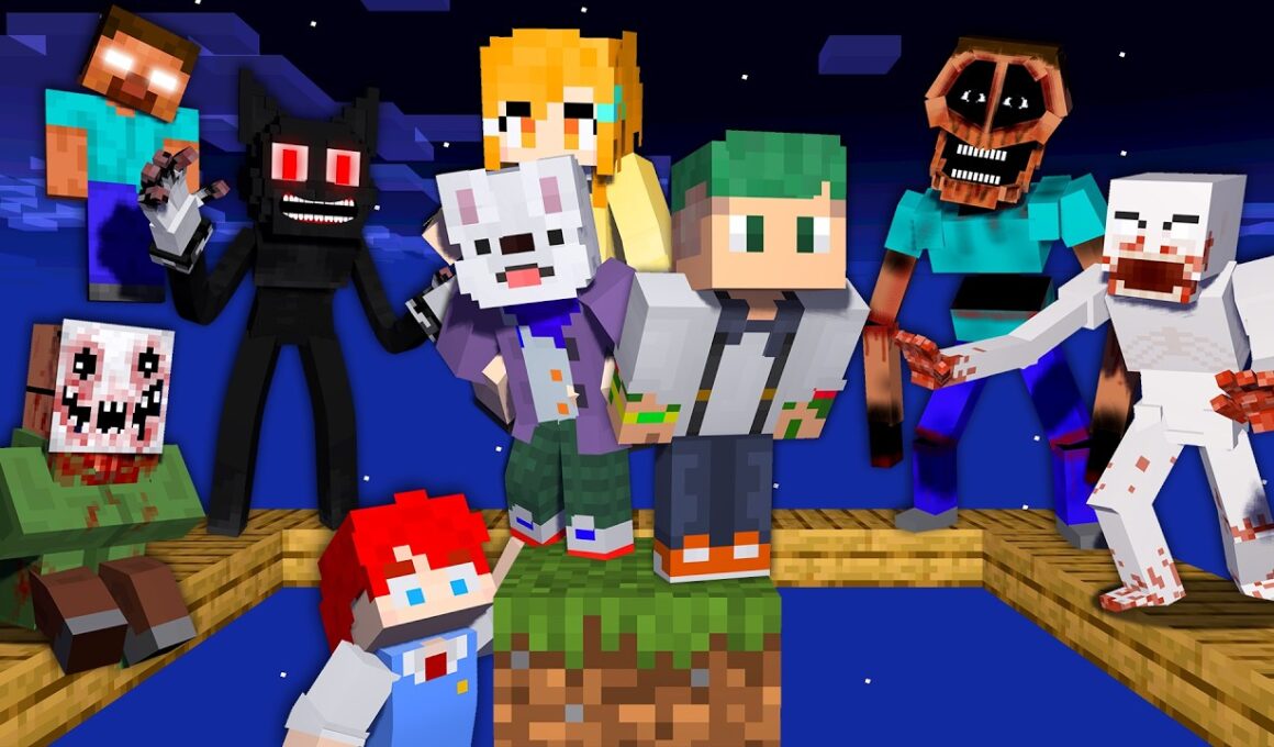 1ブロックの世界で生活？！都市伝説ワンブロックを本気でチャレンジしてみた結果...！【まいくら・マインクラフト】よろずや🍭