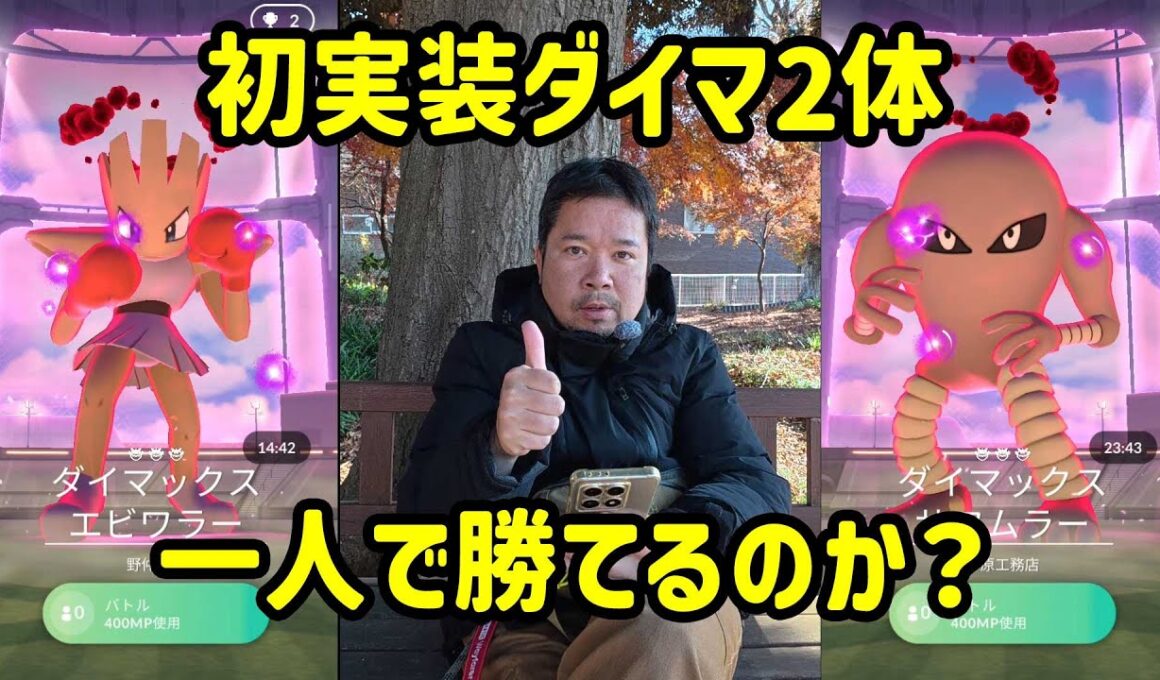 【ポケモンGO】ダイマエビワラーサワムラーにソロで勝てるのか？