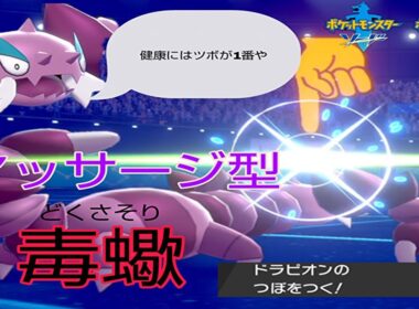 【ポケモン剣盾】つぼをつく　”マッサージ型ドラピオン”　が環境に刺さりすぎてｗｗｗ。