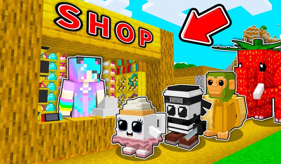 赤ちゃんブレインロットのためのショップを開いた結果！？【まいくら・マインクラフト・トゥントゥントゥンサフール/トララレロ トラララ/ITALIAN BRAIN ROT】