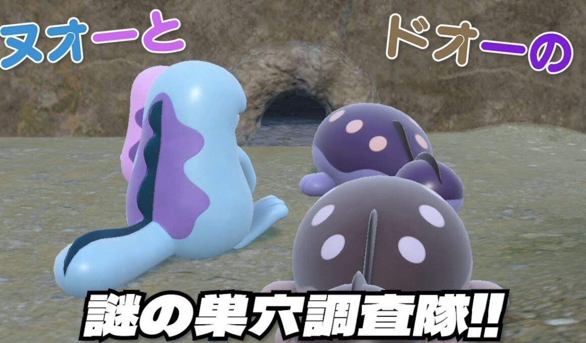 ヌオーとドオーの謎の巣穴調査隊！！【ポケモンSV】