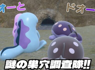 ヌオーとドオーの謎の巣穴調査隊！！【ポケモンSV】