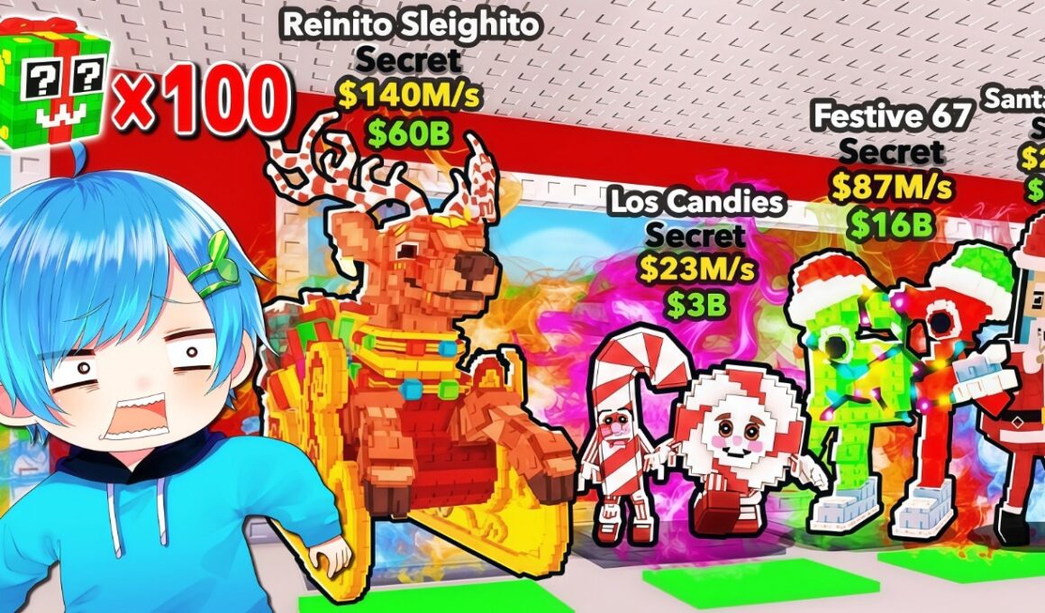 【破産】10万円課金して『0.1%クリスマスのラッキーブロック』を盗むロブロックスがヤバすぎた..【ロブロックス/roblox】