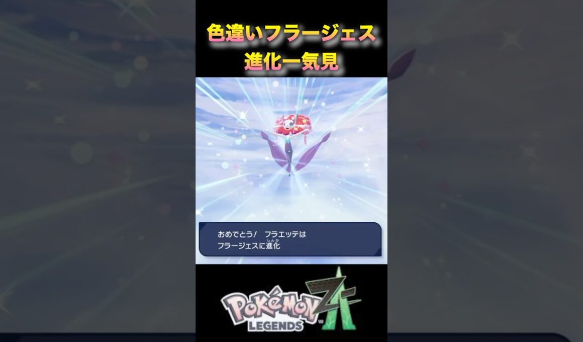 色違いフラージェスがかわいい！フラベベから進化一気見！#ポケモンza #ポケモンレジェンズza #pokémonlegendsza #shinypokemon #色違い進化シリーズ