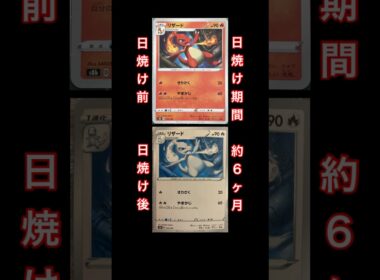 【日焼け】 リザード ポケモンカード #日焼け #ポケモンカード #ポケカ