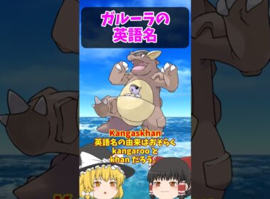 解釈違い発生！なぜそうなった？ガルーラの英語名！