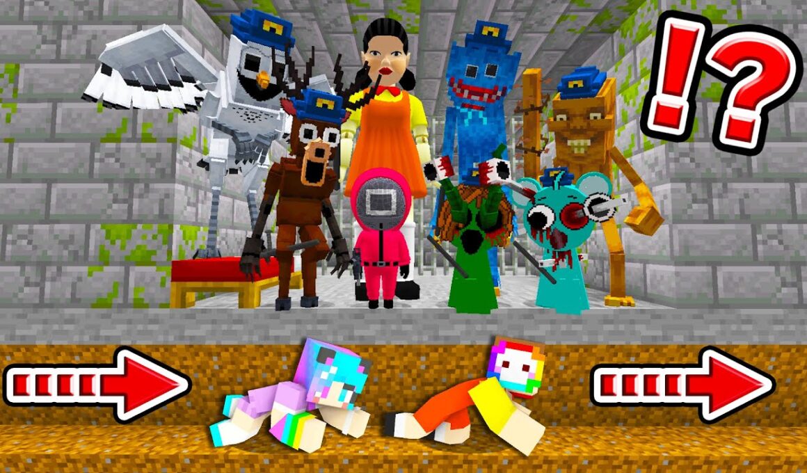 有名モブだらけの刑務所から本気で脱獄しようとした結果！？【まいくら・マインクラフト・ブレインロット/99日間/スプランキー/ハギーワギー/イカゲーム】