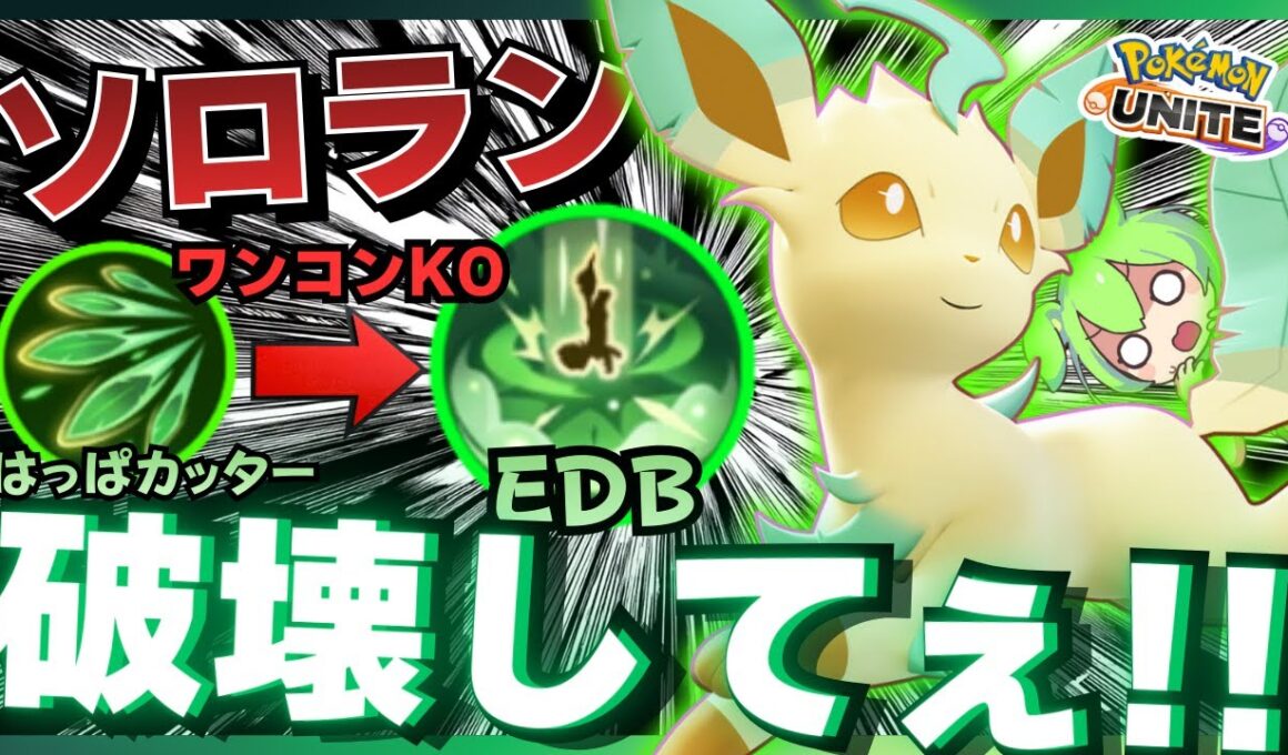 【完ソロレジェンド】尖り過ぎた性能の『リーフィア』がやる事と言えば…【ポケモンユナイト】