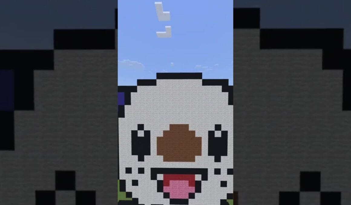 【ドット絵】マイクラでミジュマル作ってみた！！#shorts #マイクラ #ミジュマル