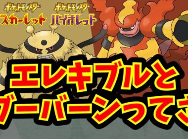 エレキブルとブーバーンってさ