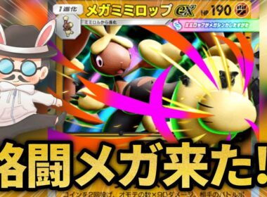 メガミミロップの速効性を活かして相手の壁を倒せばプテラの特性で進化させずに楽勝で勝てる説ｗｗ【ポケポケ】