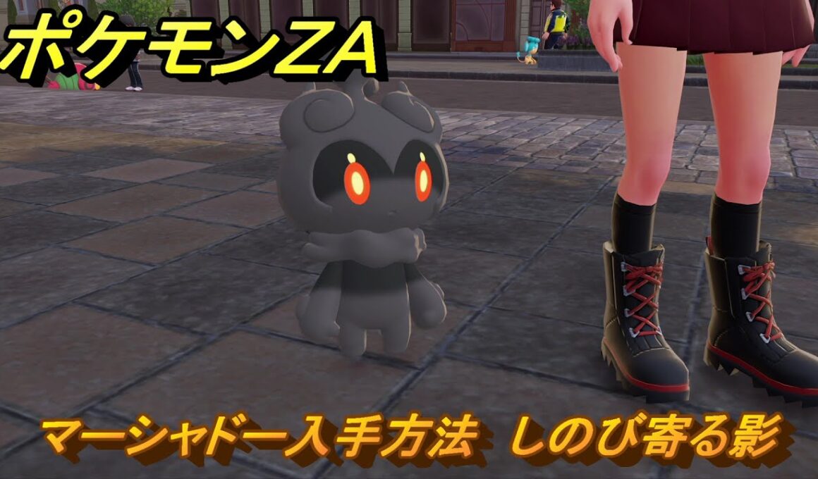 ポケモンＺＡ　マーシャドー入手方法　しのび寄る影　サイドミッション１９２　＃８３４　【DLC「M次元ラッシュ」】