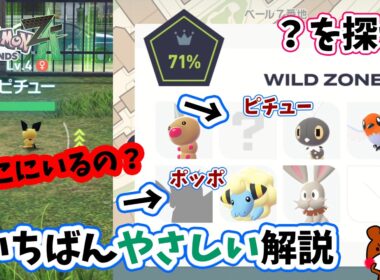 【ポケモンZA】ワイルドゾーン1のピチューとポッポの出現場所まで行き方と捕まえ方を詳しく解説！ポケモンレジェンズZA