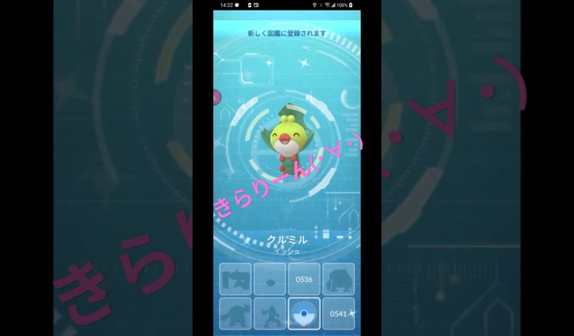 【ポケモンGO】クルミル 色違い初ゲットで図鑑登録🤩 #ポケモンgo #pokemongo #クルミル #色違い