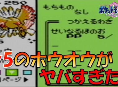 ホウオウLv5からジョウトを旅してレッド倒してみた!!ポケモン1匹縛りプレイ!!ホウオウきみに決めた！【ゲーム実況】【縛りプレイ】