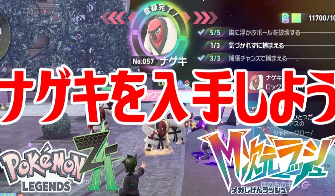 【ポケモンZ-A】ナゲキを入手しよう【Pokémon LEGENDS Z-A M次元ラッシュ】