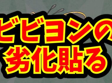 ビビヨンの劣化貼る