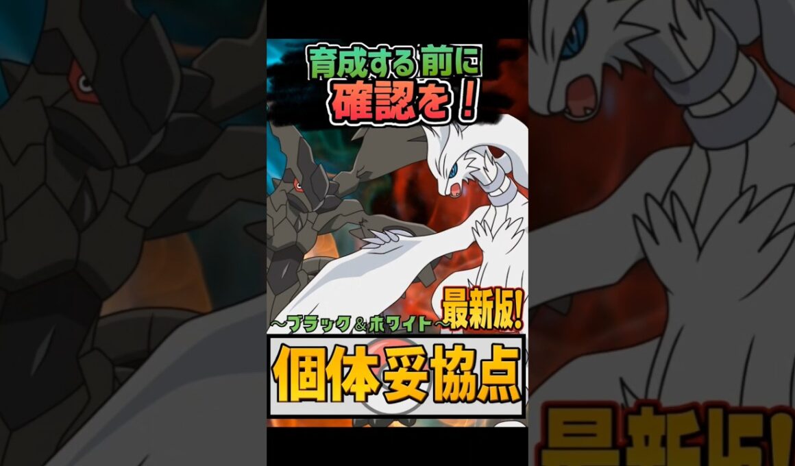 【ポケモンGO】時間ない人向け！レシラム＆ゼクロム妥協個体値まとめ！