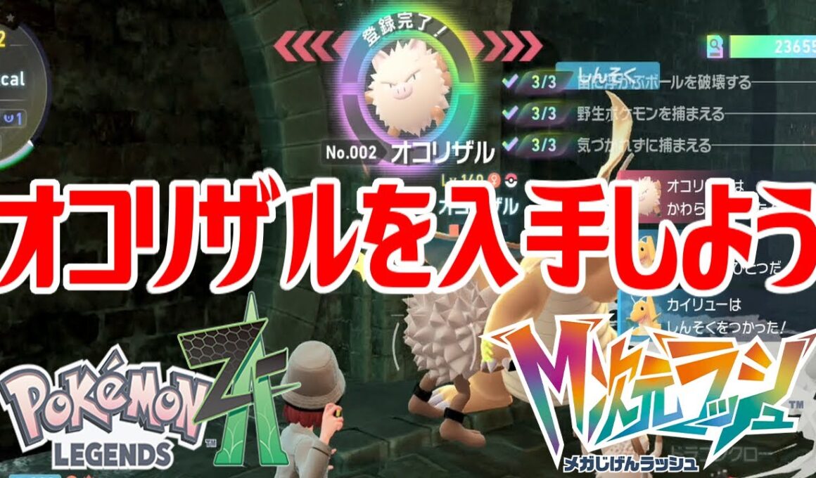 【ポケモンZ-A】オコリザルを入手しよう【Pokémon LEGENDS Z-A M次元ラッシュ】