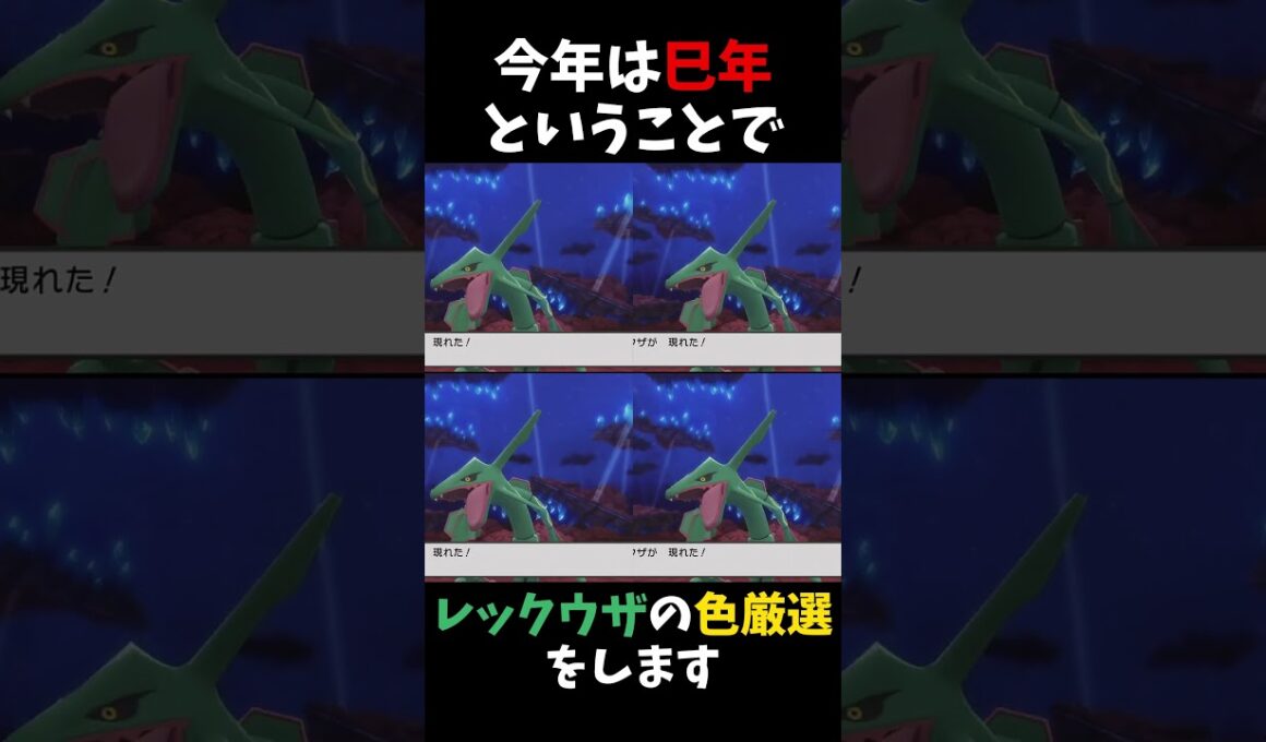 今年は巳年ということで「レックウザ」の色違い厳選をする！【ポケモンBDSP】【色違いレックウザ】