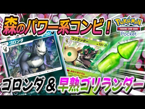 【ポケポケ｜デッキ紹介】森のパワー系コンビ！ゴロンダ feat. 早熟ゴリランダー（Pokémon TCG Pocket）