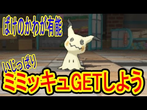 対戦でも使える!?いじっぱりミミッキュをGETしよう！ポケットモンスターサン・ムーン　つちのこ実況