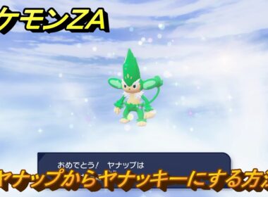 ポケモンＺＡ　ヤナップからヤナッキーにする方法　＃１２４　【DLC「M次元ラッシュ」】