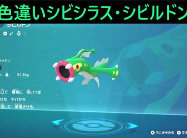 色違いシビシラス・オヤブンシビルドン ポケモンレジェンズZA Pokémon LEGENDS Z-A