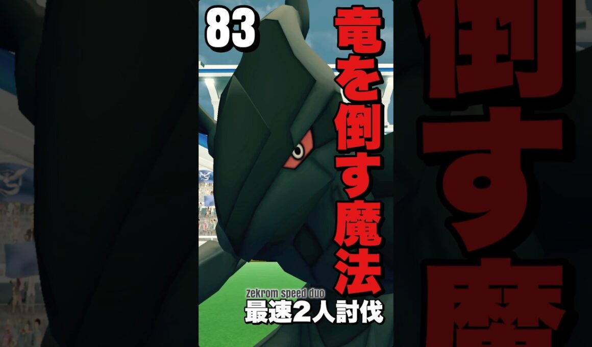 【🔥83秒🔥】ゼクロム最速2人討伐を目指して【ポケモンGO】