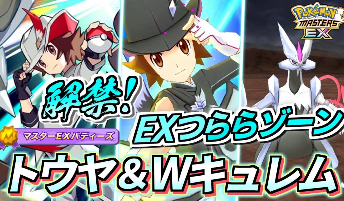 【ポケマスEX】解禁❗️EXつららゾーン『トウヤ＆ホワイトキュレム』を☆6EX強化＆ロール解放して使ってみた【ポケマス/ポケマスEX6周年/ポケモンマスターズ】