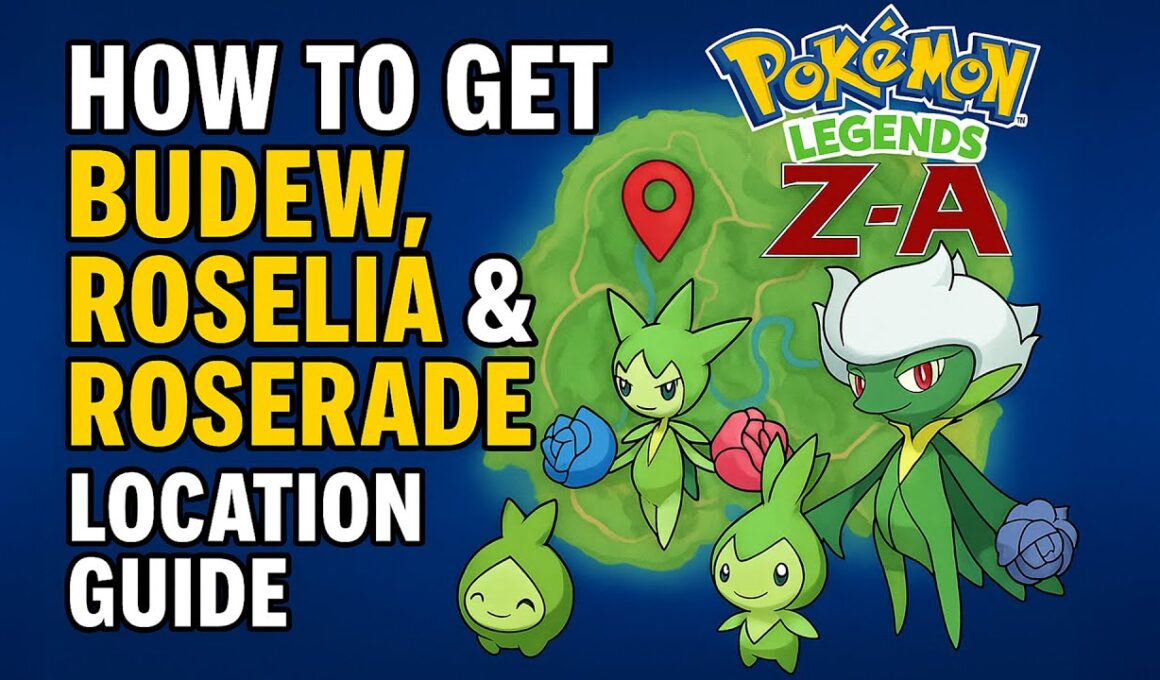 ポケモンレジェンズZ-Aでバデュー、ロゼリア、ロズレイドを入手する方法（場所と進化ガイド）