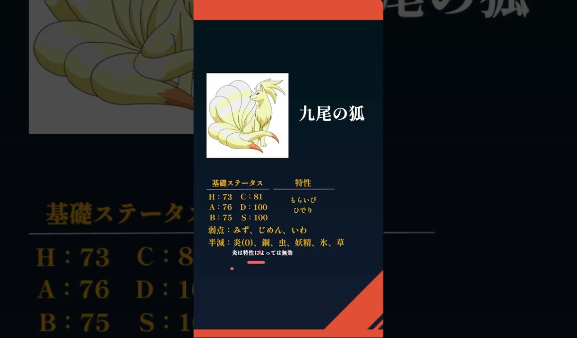 １分間でＳＶ新内定ポケモン紹介！キュウコン編　#ポケットモンスタースカーレットバイオレット　#新人vtuber 　#shorts　#キュウコン  #ゼロの秘宝