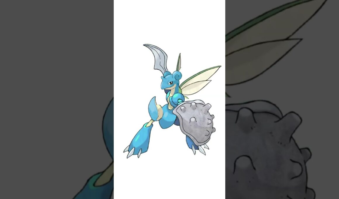 ストライク＋ラプラスの合成ポケモン。剣士ラプラス　#ポケモンフュージョン #pokemon #改造ポケモン  #伝説のポケモン #ラプラス #ストライク