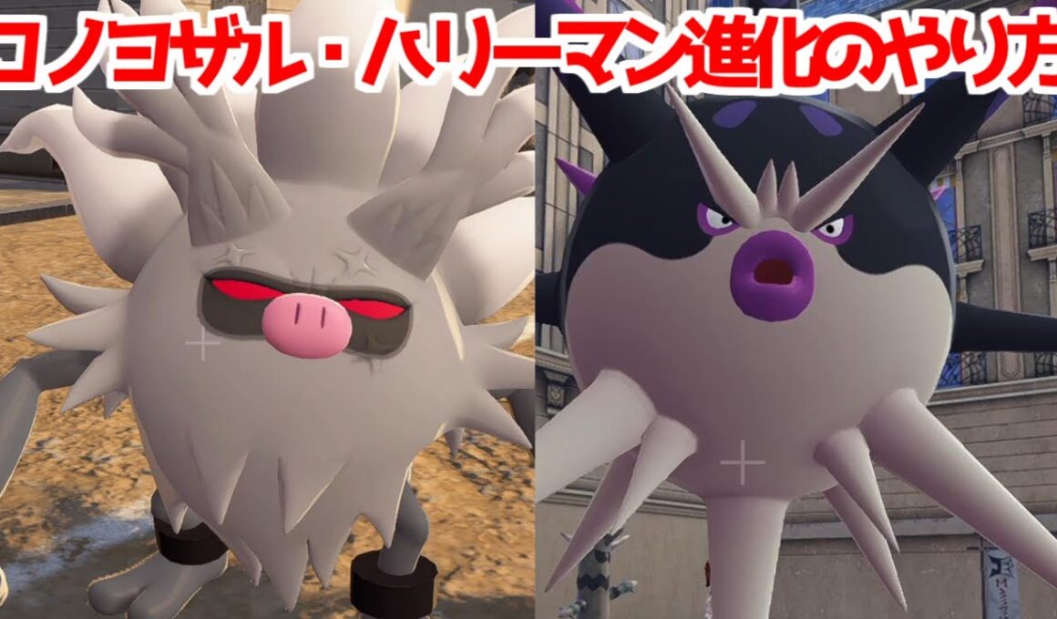 【ポケモンZA】ヒスイハリーセン ハリーマン オコリザル コノヨザル  出現場所  進化方法  攻略 【M次元ラッシュ】【Pokémon LEGENDS ジガルデ ポケモン レジェンズ ジガルデ】