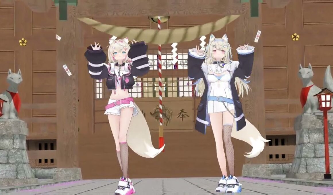 【Hololive MMD】キスキツネ【フワワ・アビスガード/モココ・アビスガード】