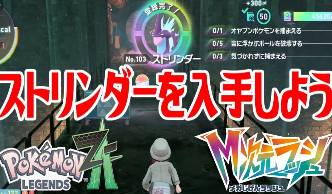 【ポケモンZ-A】ストリンダー(ローなすがた)を入手しよう【Pokémon LEGENDS Z-A M次元ラッシュ】