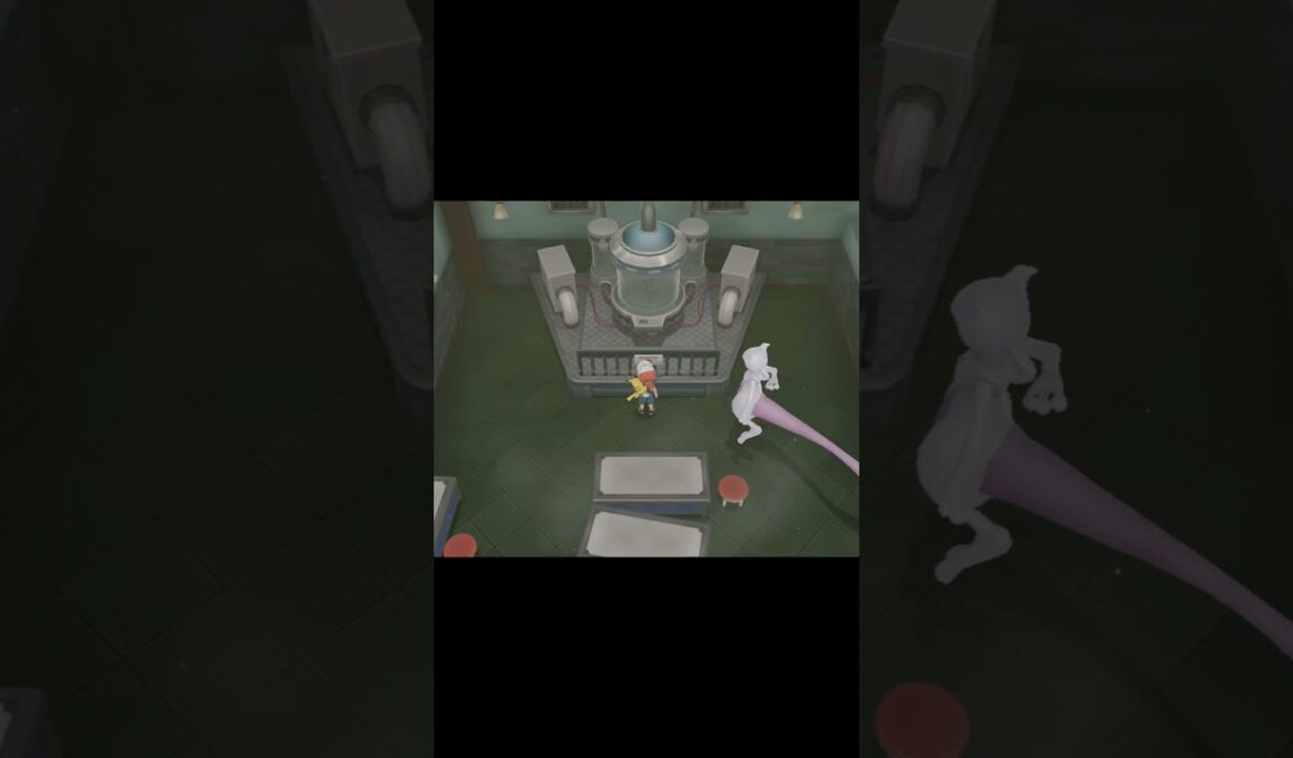 【ピカブイ】ポケモンやしきに置かれている機械に反応するミュウツー　#Shorts