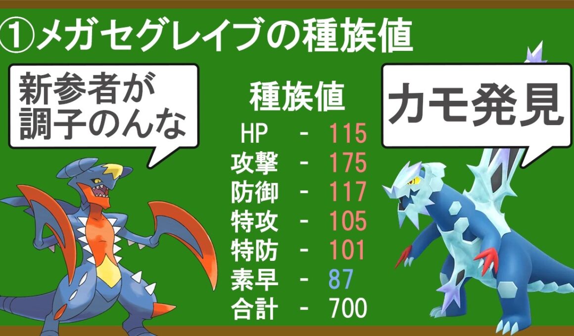 一瞬でメガシンカを貰った600族のメガセグレイブは強いのか？を解説する