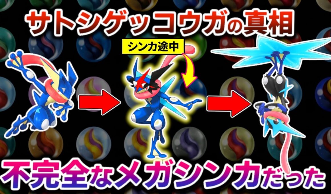 不完全にメガシンカをしてしまった姿がサトシゲッコウガだった