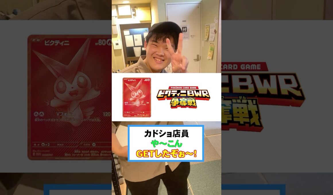 ビクティニ争奪戦プロモ飾ってます #ポケモン #pokemon #ビクティニ#shorts #short #争奪戦