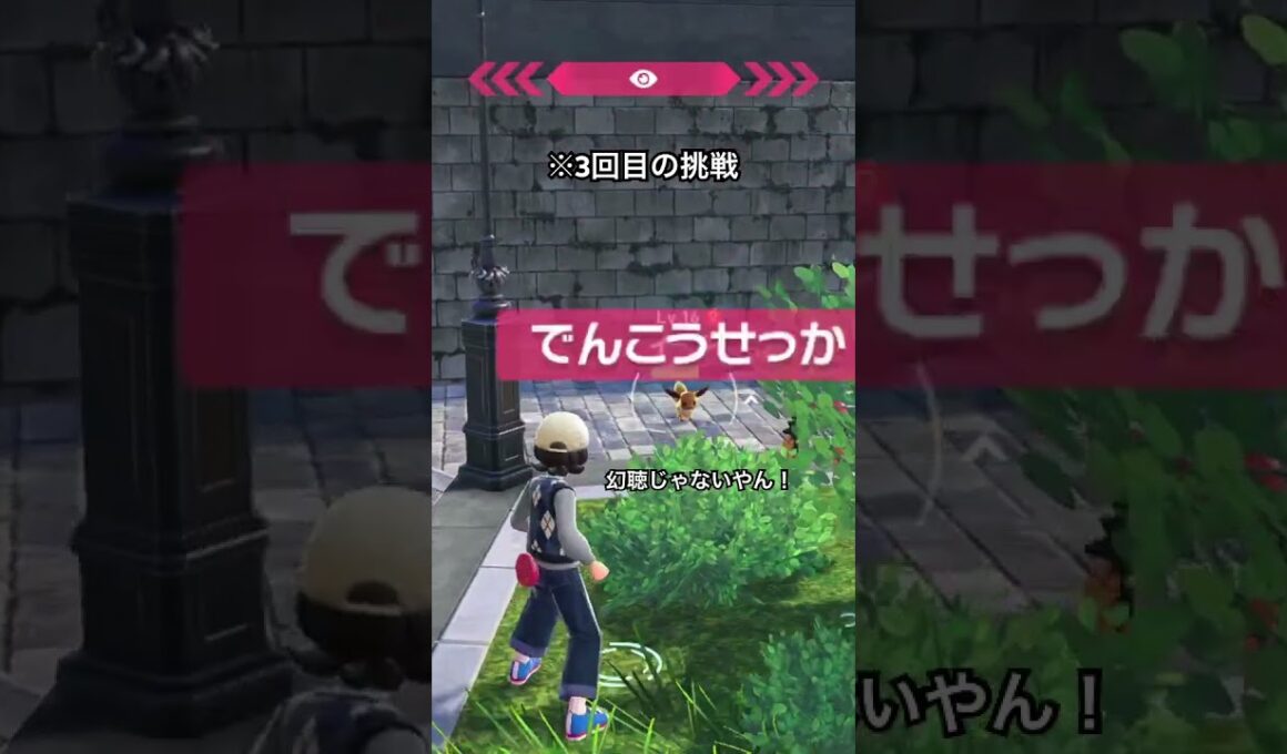 【ポケモンZA】イーブイを捕まえるのに必死すぎるトレーナー #ポケモンza #イーブイ