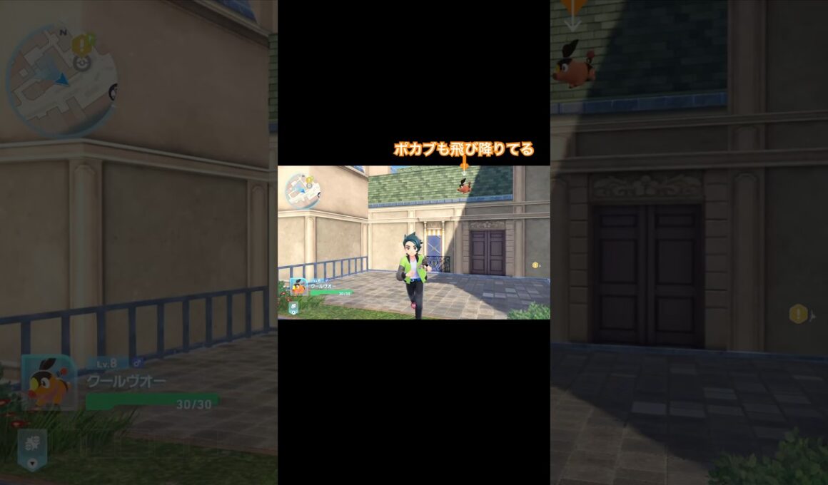 【ポケモン𝐙𝐀】一緒に飛び降りるポカブ　#ポケモンZA #shorts